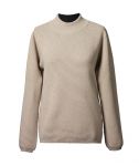 Cashmere Pullover gerippt mit Stehkragen