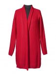 Cashmere Strickjacke lang mit Design