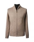 Cashmere Strickjacke mit Reissverschluss